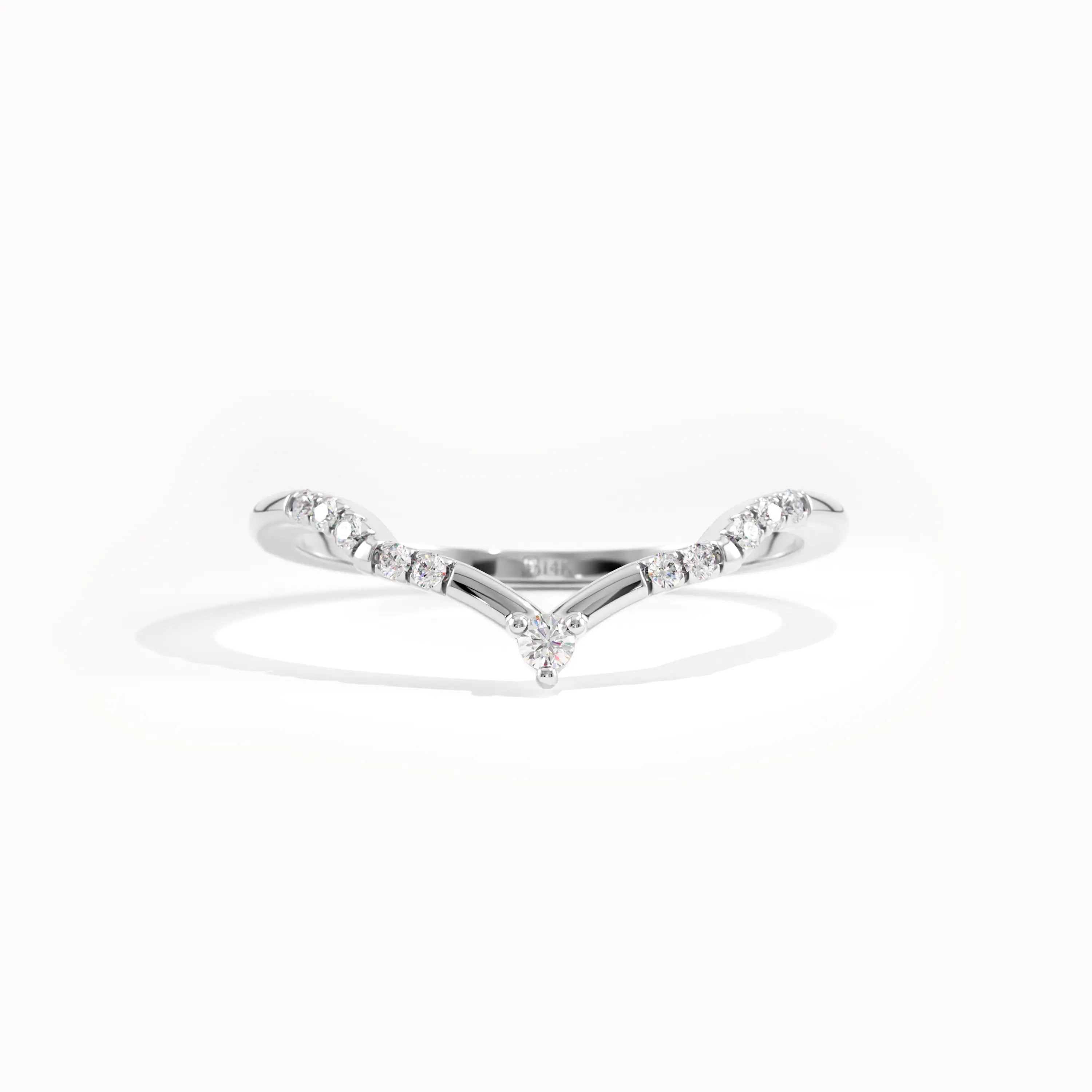 Dainty Gold Slim Curve Ring - BRENNMORE