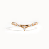 Dainty Gold Slim Curve Ring - BRENNMORE