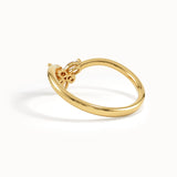 Marquise Lab Diamond Curve Ring - BRENNMORE