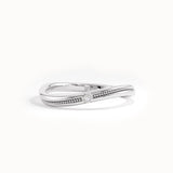 Slim Beaded Band Curve Ring