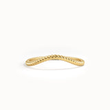 Twisted Band Slim Curve Ring