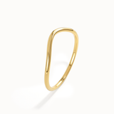 Ultra Slim Band Curve Ring - BRENNMORE