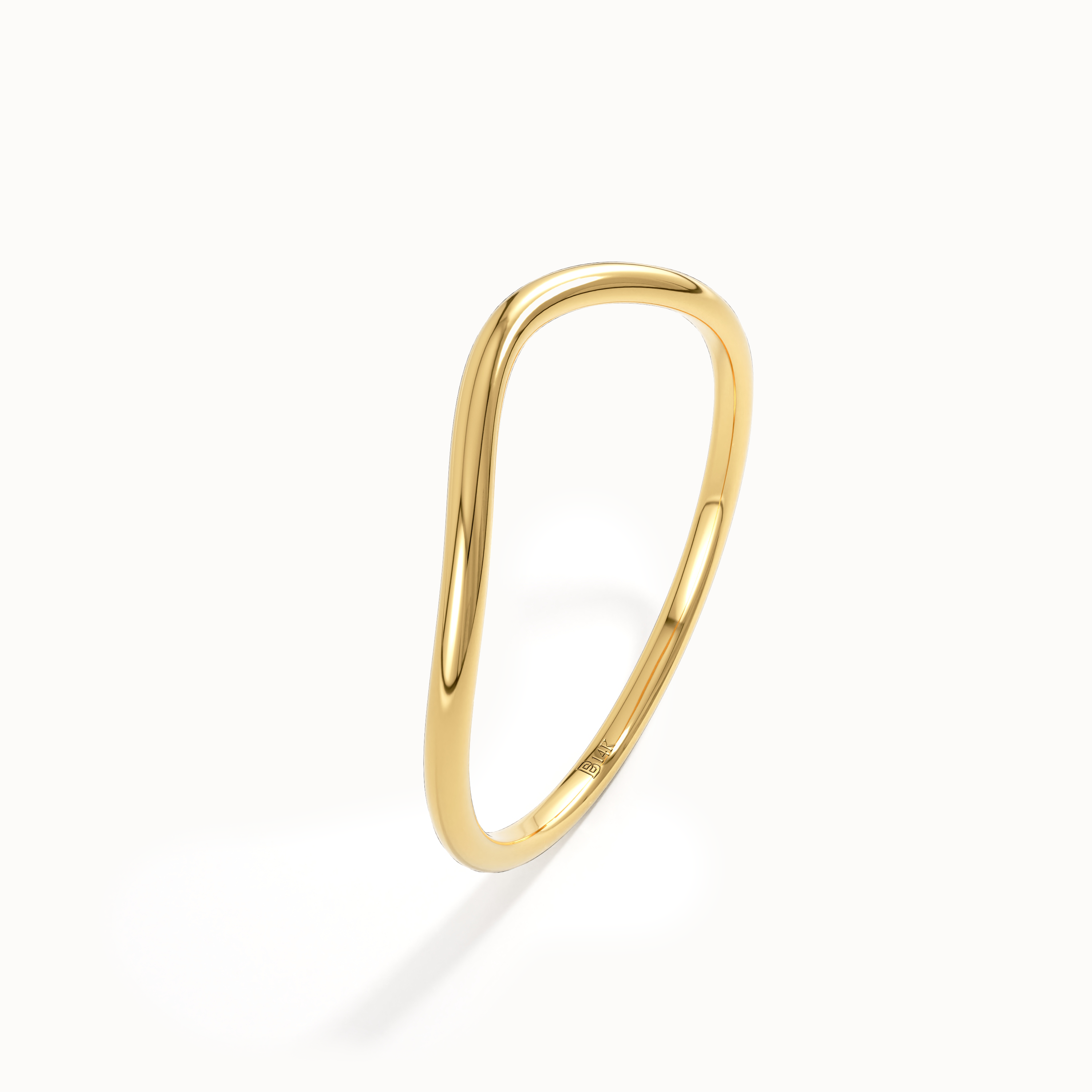 Ultra Slim Band Curve Ring - BRENNMORE