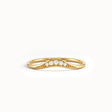 Slim Curved Wedding Band