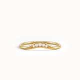 Slim Curved Wedding Band - BRENNMORE