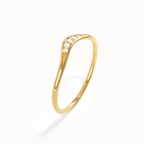 Slim Curved Wedding Band - BRENNMORE