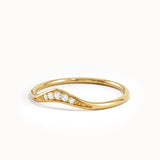 Slim Curved Wedding Band - BRENNMORE