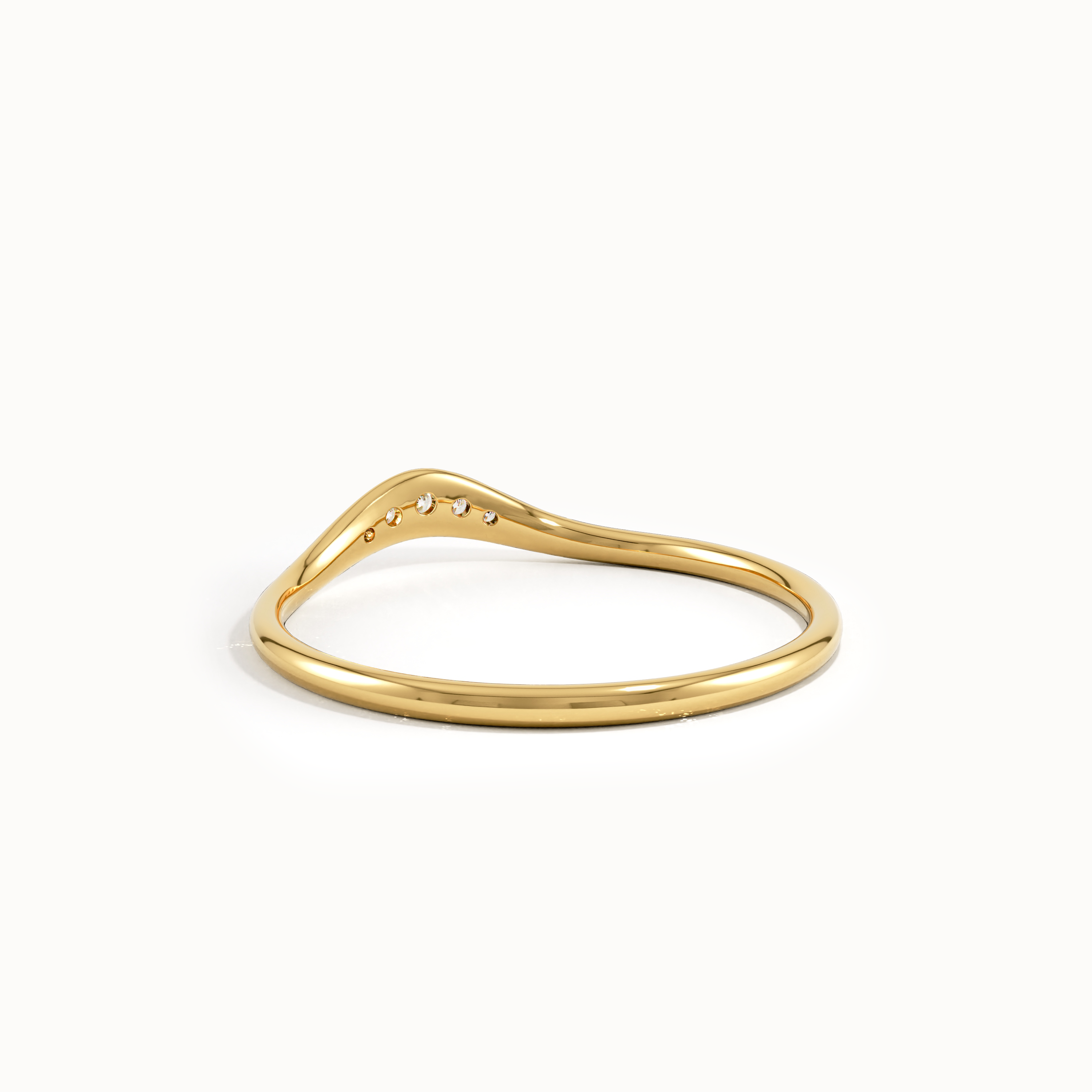 Slim Curved Wedding Band - BRENNMORE