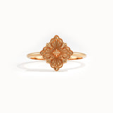 Clover Motif Pinky Signet Ring - BRENNMORE
