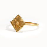 Clover Motif Pinky Signet Ring - BRENNMORE