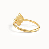 Clover Motif Pinky Signet Ring