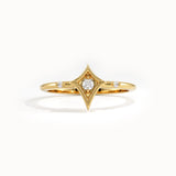 Rhombus Shape Pinky Signet Ring