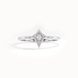 Rhombus Shape Pinky Signet Ring