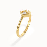 Rhombus Shape Pinky Signet Ring