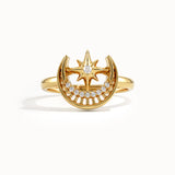 Unique Celestial Pinky Signet Ring