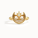 Unique Celestial Pinky Signet Ring - BRENNMORE 