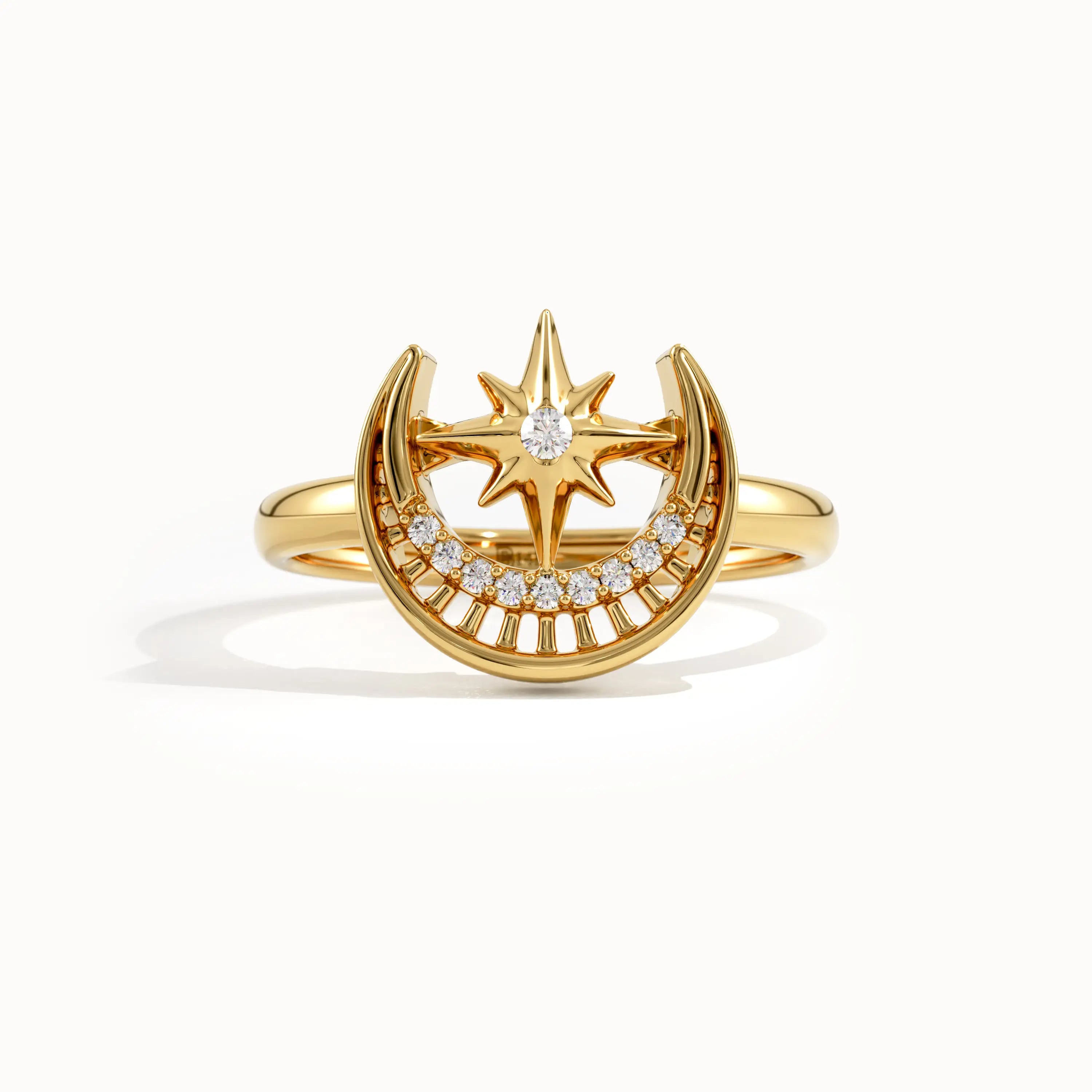Unique Celestial Pinky Signet Ring - BRENNMORE 