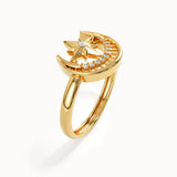 Unique Celestial Pinky Signet Ring - BRENNMORE 