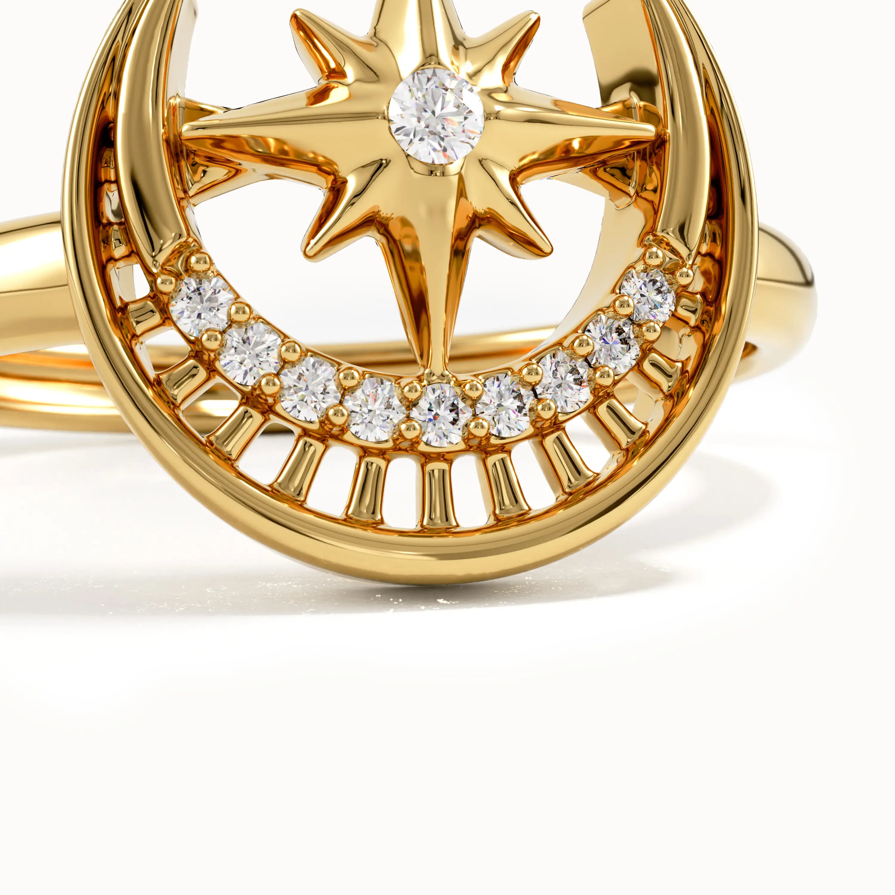 Unique Celestial Pinky Signet Ring - BRENNMORE 