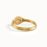 Bezel Marquise Lab Diamond Pinky Signet Ring - BRENNMORE