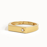 Simple Bar Pinky Singet Ring - BRENNMORE
