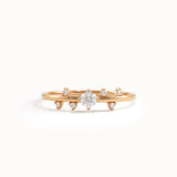 14k Gold Minimalist Promise Ring - BRENNMORE 