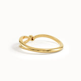14k Gold Split Band Promise Ring