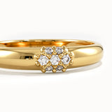 Cluster Band Promise Ring in Gold