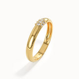 Cluster Band Promise Ring in Gold
