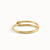 Split Band Pearl Promise Ring