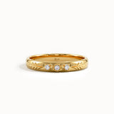Vintage Leaf Promise Ring in Gold