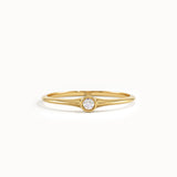 Simple Tiny Lab Diamond Promise Ring