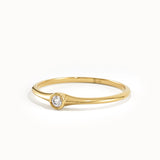 Simple Tiny Lab Diamond Promise Ring