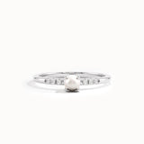 Small Pearl Promise Ring for Women