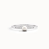 Small Pearl Promise Ring for Women - BRENNMORE