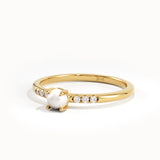 Small Pearl Promise Ring for Women