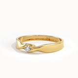 Twist Solo Wedding Band Ring - BRENNMORE