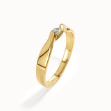 Twist Solo Wedding Band Ring - BRENNMORE 