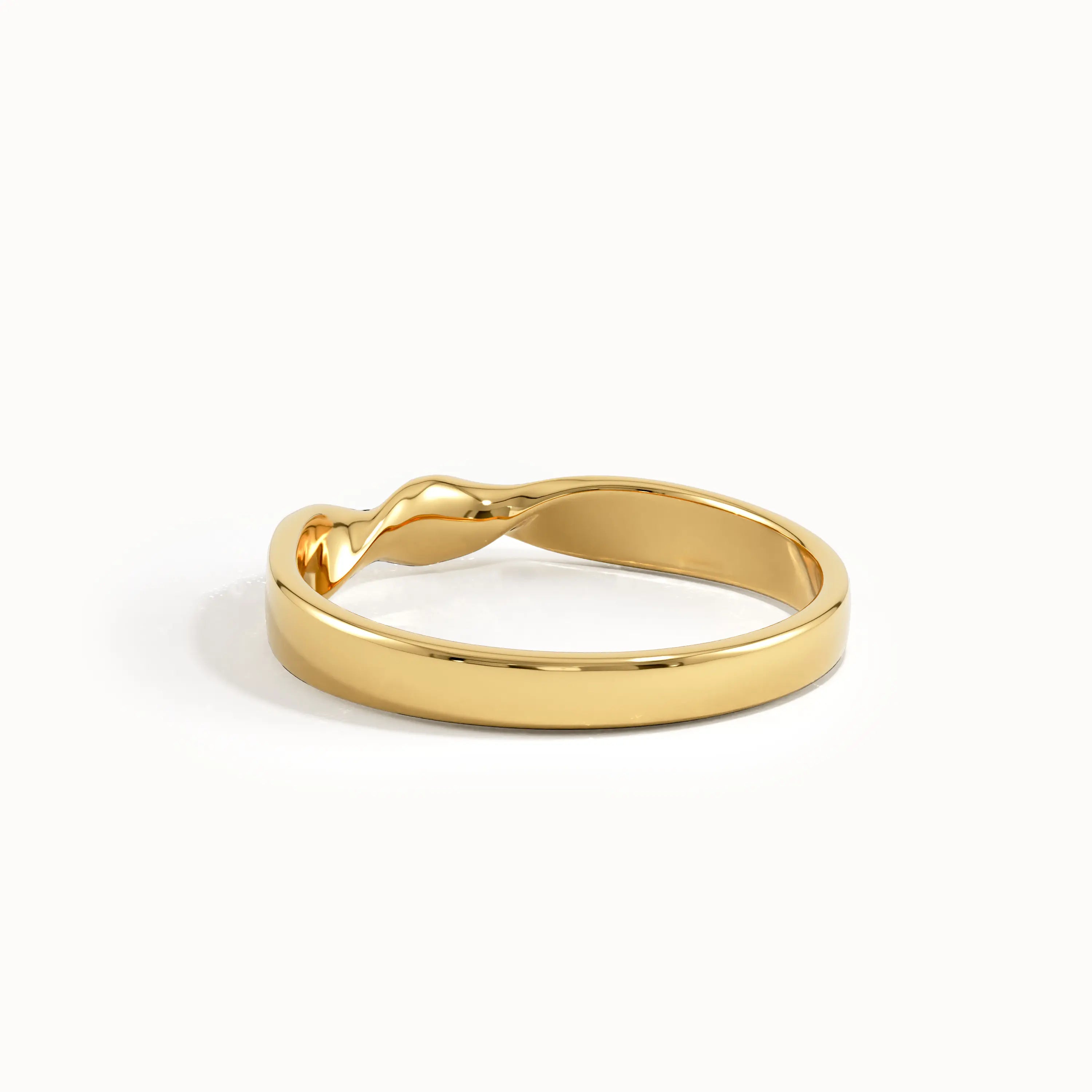 Twist Solo Wedding Band Ring - BRENNMORE 