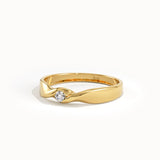 Twist Solo Wedding Band Ring