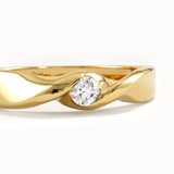Twist Solo Wedding Band Ring - BRENNMORE 