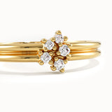 Double Band Cluster Promise Ring