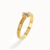 Double Band Cluster Promise Ring