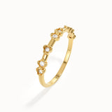 Tiny Flower Stacking Ring - BRENNMORE 