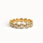 Pave Lab Diamond Bold Dot Ring - BRENNMORE 