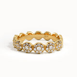 Pave Lab Diamond Bold Dot Ring - BRENNMORE