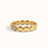 Pave Lab Diamond Bold Dot Ring - BRENNMORE 