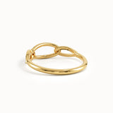 Bold Chain Statement Ring in Gold