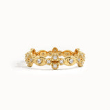 Simple Lab Diamond Statement Ring in Gold - BRENNMORE 