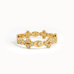 Simple Lab Diamond Statement Ring in Gold - BRENNMORE 